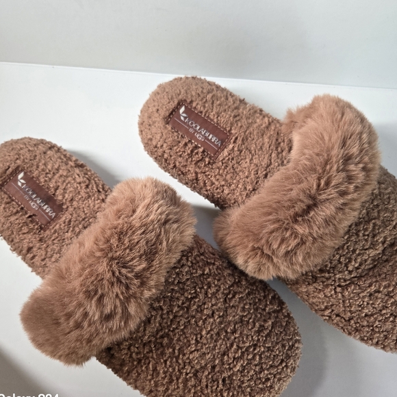 Koolaburra by Ugg Peachee Faux Shearling Slippers Brown Size 10 - Picture 9 of 14